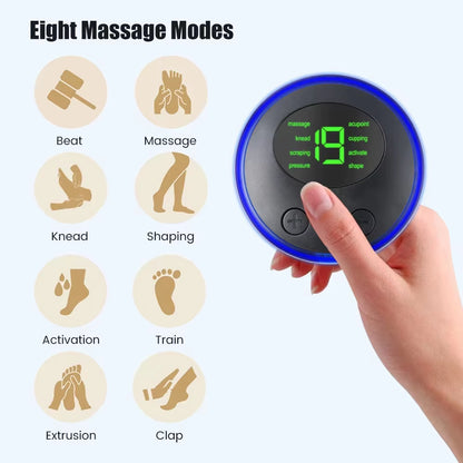 Mini TENS Machine Muscle Stimulator Pad for Shoulder Leg Back Pain Relief Therapy, Portable Massager Device