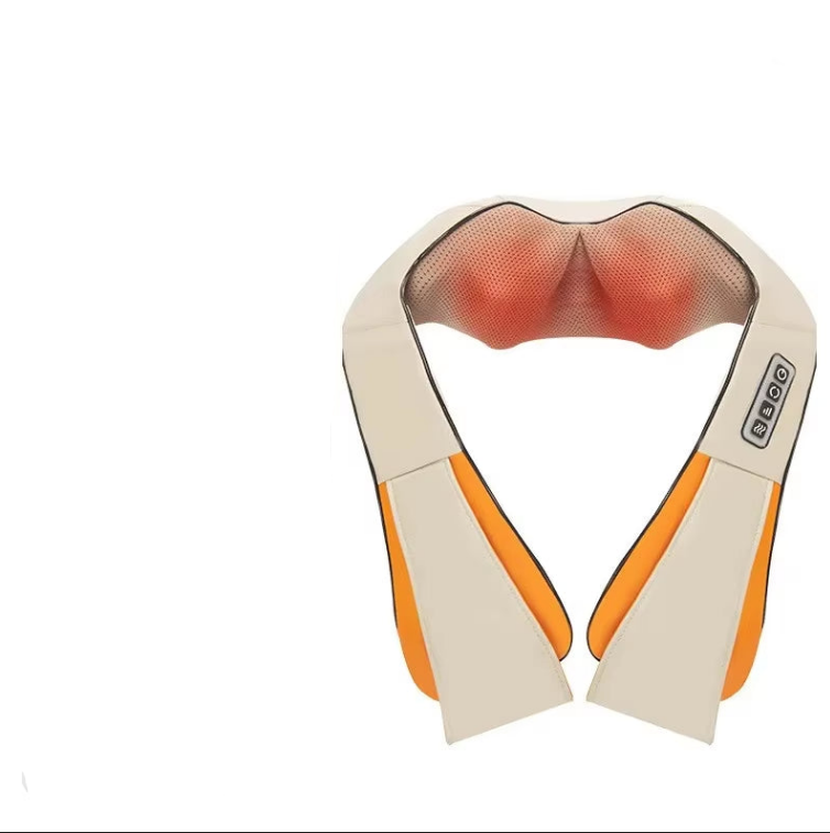 כרית עיסוי שיאצו מחממת לצוואר, גב וכתפיים – שימוש ביתי ורכבי 