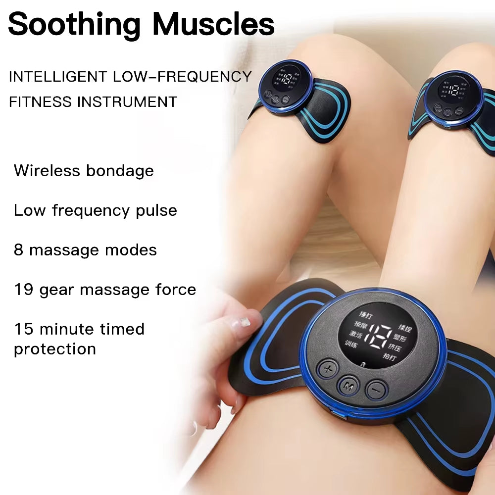 Mini TENS Machine Muscle Stimulator Pad for Shoulder Leg Back Pain Relief Therapy, Portable Massager Device
